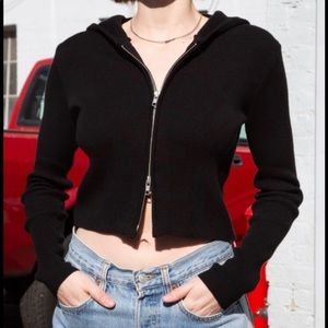 brandy melville black arden hoodie